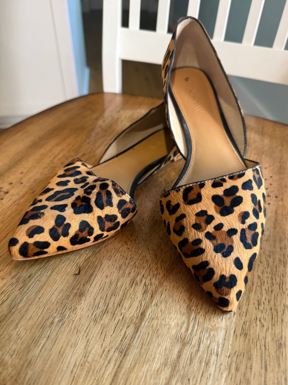 J. Crew Leopard Pointed Toe Flats